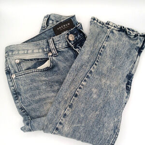 Pacsun Las Angeles Distressed Knee Jeans W/Zipper Bottoms